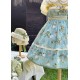Mademoiselle Pearl Four Leaf Clover and Lime Blouse Apron Overdress JSK and Ops(Reservation/2 Colours/Full Payment Without Shipping)
